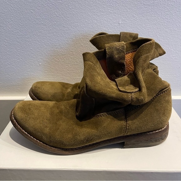 Isabel Marant pour H&M Kids Suede Olive Boots size 35 - Picture 3 of 6